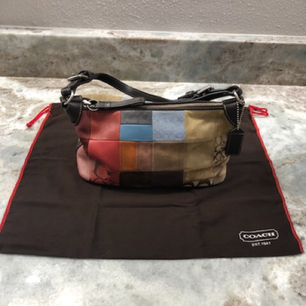 Coach patchwork shoulder bag